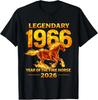 1966 Ugninio Žirgo Metų Gimtadienio Kinų Zodiako Unisex Marškinėliai