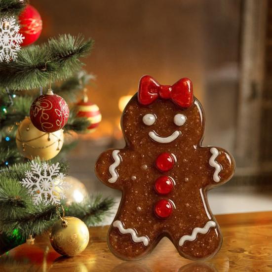 Emotionale Unterstützung Lebkuchenmänner Acryl Lebkuchen Taschenumarmungen mit positiver Karte Langstrecken-Erinnerungsstück