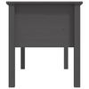  Coffee Table, Grey, 102x49x55 Cm, Solid Pine Wood