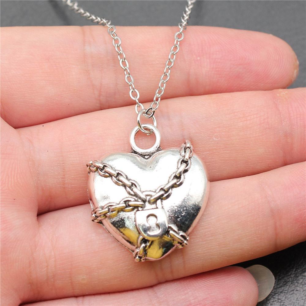 Necklace On The Neck 43cm Chain Peach Heart Nameplate Wedding Jewelry Findings QN057