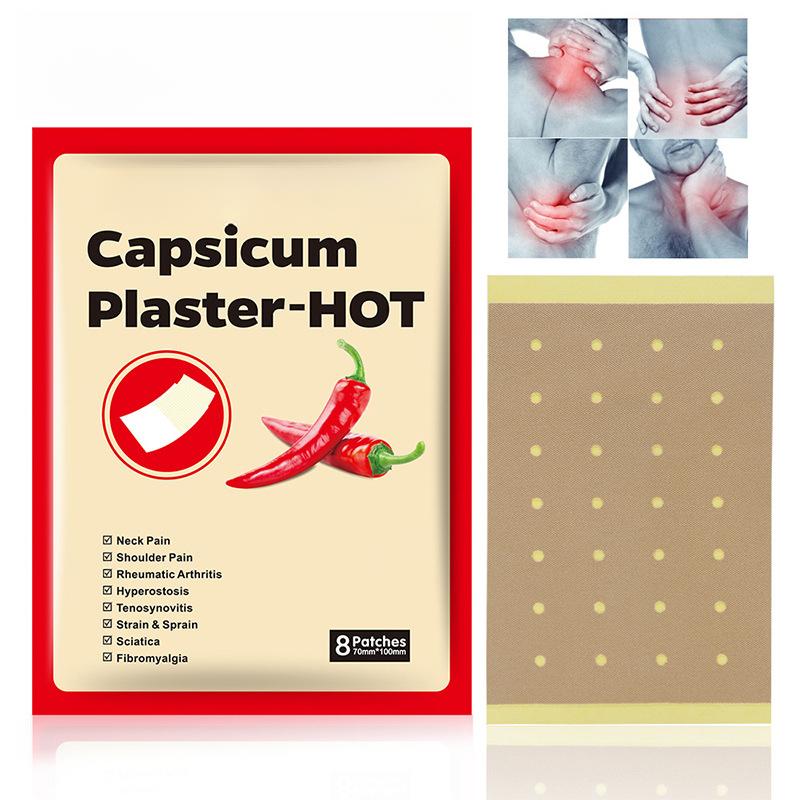 8PCS chili sticker, plaster sticker, joint care plaster to relieve muscle pain