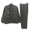 Men's and Women's Durable Army Green Cotton Workwear Set for Spring and Autumn