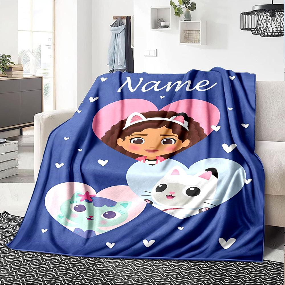 Customizable Gaby's Bubble House4 Throw Blanket – Personalized Name, All-Season Cozy Snug Blanket, Machine Washable, Personalized Blanket
