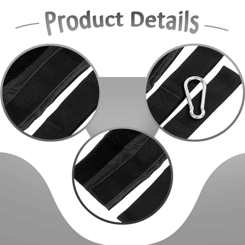 Battle Rope Anchor Strap Kit with Carabiner Practical Easy to Use Cloth Sleeve