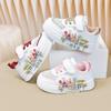 2026 Summer Fashion Girls' Cartoon Sports Shoes: Big Kids' Princess Casual White Sneakers