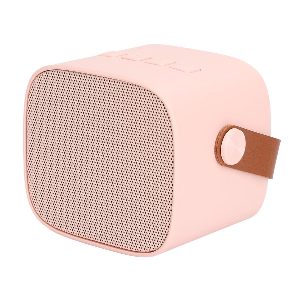 Mini Karaoke Maschine Mini Karaoke Tragbarer Bluetooth Lautsprecher mit 2 Drahtlosen Mikrofonen für Kinder Erwachsene Pink