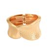 Ladies bracelet geometric metal glossy texture design open bracelet niche high-end jewelry