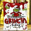 Grinch Theme Printed Blanket Perfect For Couch Bed Travel Outdoor Use Machine Washable Cozy Durable