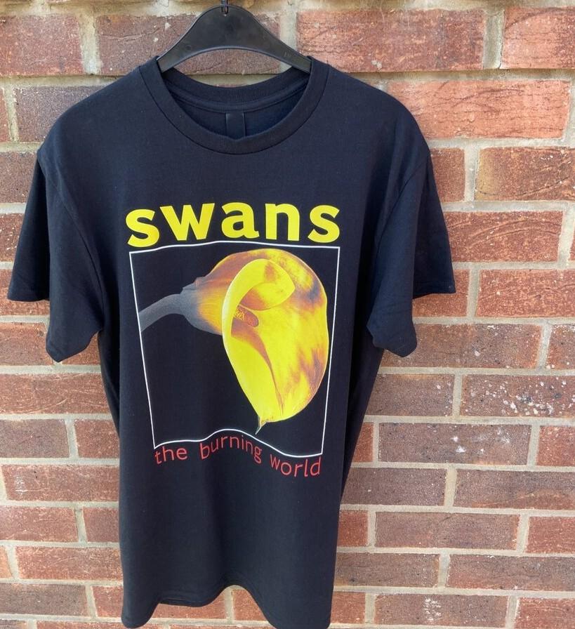 

Винтажная футболка группы Swans The Burning world Унисекс Концертная S - 5XL SG405 Унисекс Футболка XXXXL