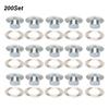 200 Sets   Buckle Metallic Grommet Shoes Lther Bags   Craft Button Rivet Tool 6mm