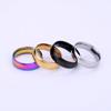 Fashion Charm Jewelry Trendy Romatic Lover Titanium Steel Couple Wedding Engagement Ring Gift for Lovers