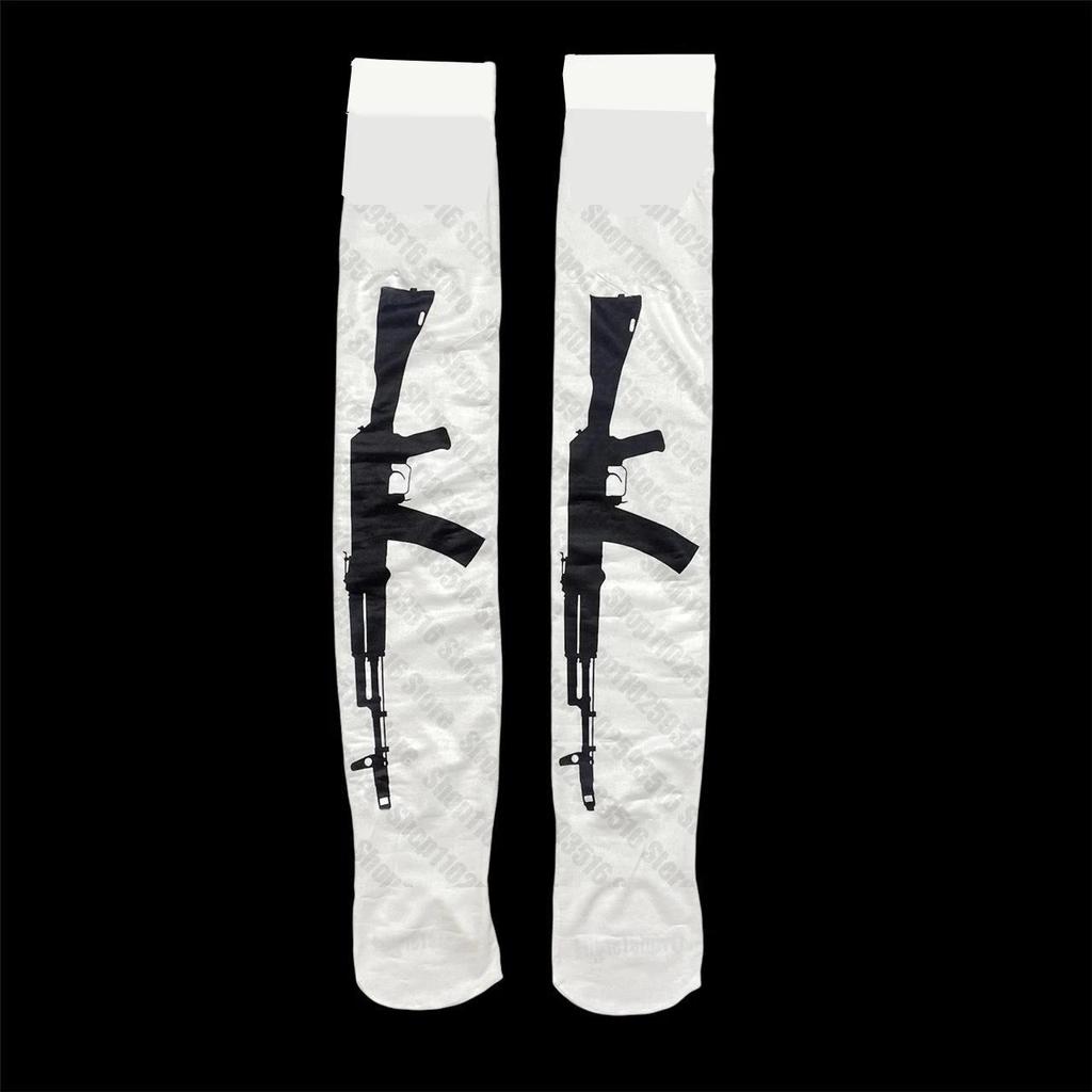 Punk Printed Long Socks Women's Sweet Cool Japanese Style Stockings Pantyhose Seasonal JK Socks Legs Warmers Sexy Accessories