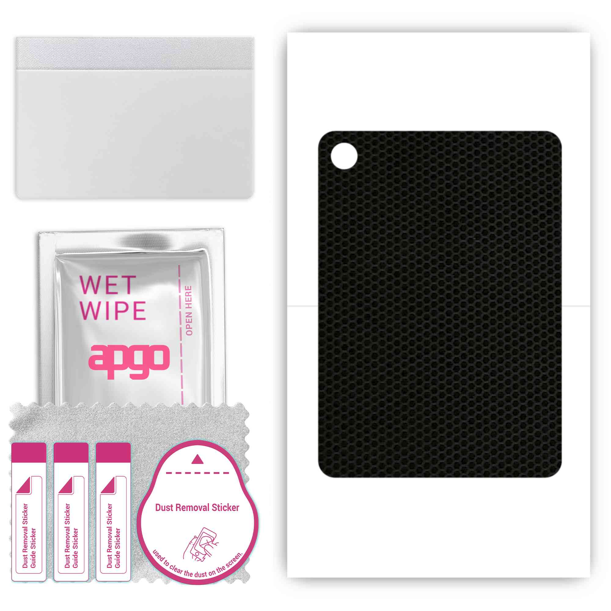 

apgo skin sticker film foil vinyl for the BACK compatible with TCL Tab 10S 5G, scratch-resistant, easy to install - Matrix