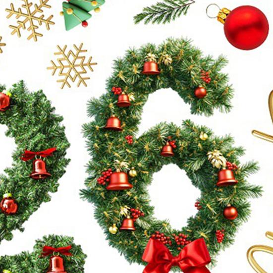 Christmas Window Cling Waterproof PVC Pine Needle Wreath Santa Claus Elf Gift Box Bell Static Glass Sticker Home Office Party Decoration Decal