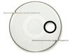 Black & White Kick Drum Hole Protector Ring - Adhesive Sticker for Bass Drum Head