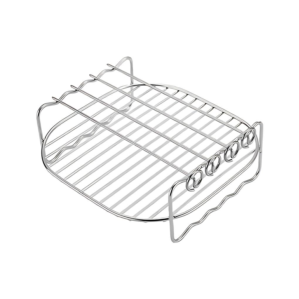 Wide Application Air Fryer Double Layer Rack Safe And Reliable Multipurpose High Temperature As Shown 6 Inches