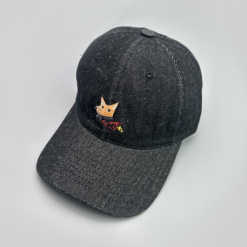 Fun Fox Embroidered Baseball Cap Men'S And Women'S Cowboys Fun Sunshade Casual Versatile Cap