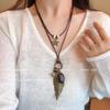 Bohemian Ceramic Necklace: Vintage Ethnic Long Sweater Chain & Zen Choker