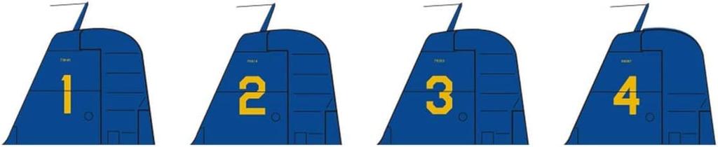 PLATZ US Navy Hellcat Blue Angels Set Plastic Model 1/144 F6F-5 2-piece PDR-26