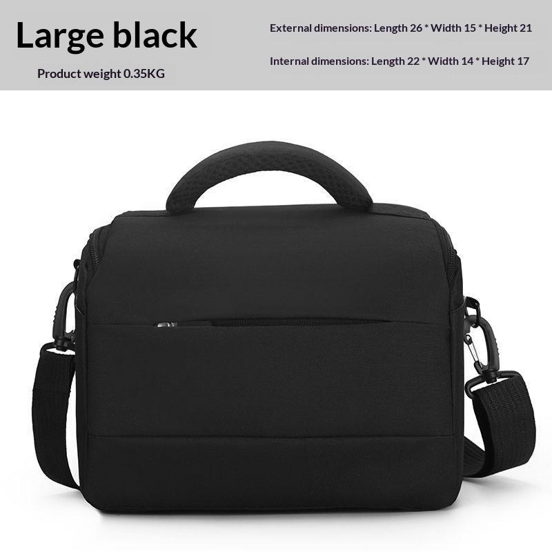 Water Resistant Camera Bag Shockproof Padded Interior Adjustable Shoulder Strap For Outdoor Photography Hiking Travel