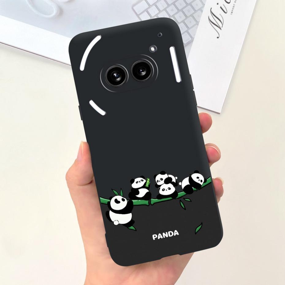 Für Nichts Telefon (2a) (2) Schwarze Silikon-Schutzhülle Für Nothing Phone2 Phone 2a Niedliche Cartoon-Weichschalen
