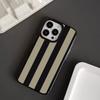 Brown Vertical Stripes Phone Case For IPhone 15 Pro Max 17 16 11 12 13 14 Pro 17E 16E Plus Soft Shockproof Bumper Back Cover