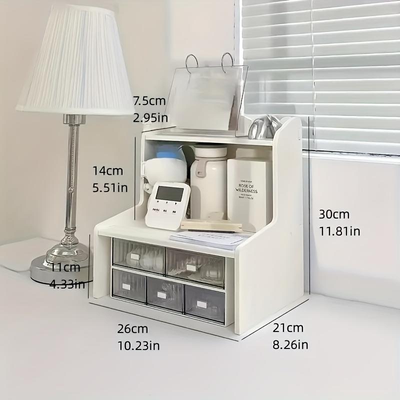 [Double-Layer Organizer]Office Cosmetics, Stationery, Books, Storage and Organizing Rack