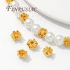 18K Gold Plated Beads For Jewelry Making,Bracelets Beads,Spacer Bead DIY Jewelry Accessories