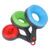 Canning Funnel PP Silicone Material Clip Circle Design 3 Colors 3 Size Foldable Lightweight Wide Mouth Funnels