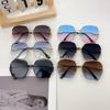 Sunglasses Women Street Shooting Polygon Gradual Change Color Trend Sunglasses Fashion UV Protection Glasses