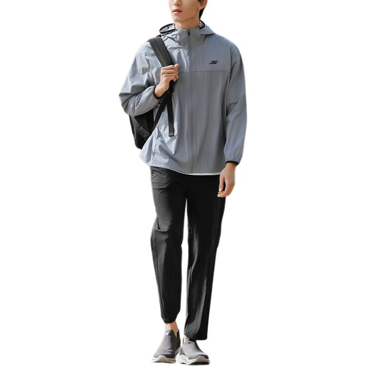 Skechers GODRI Jacket Men's Trade Wind Gray 02N6 P325M049-02N6
