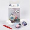 Kit de modelage - SILK CLAY - FUNNY FRIENDS LICORNE BLEU - 4 couleurs - Pâte à paillettes - Styromousse
