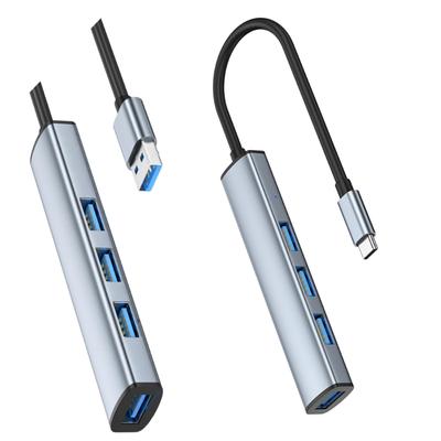 USB3.0 Type C Expansion Dock 4Port Super Speed 5Gbps for PC Mouse Keyboards Plug and Play Portable Design
