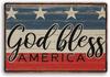 MATou Vintage God Bless America Patriotic USA Rugs Th of July Independence Memorial Day Decor Decoration Pub Plaque  Tin Sign H