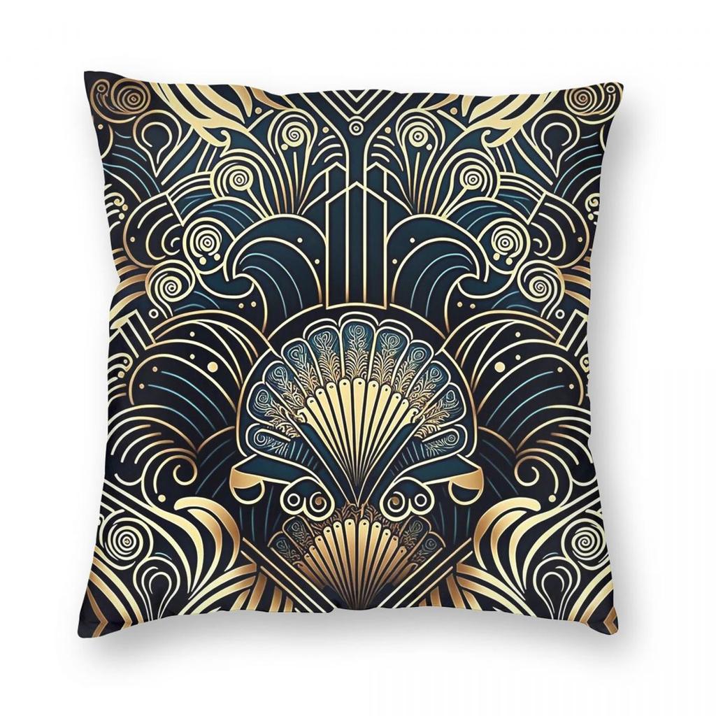 Gatsby Gardens Pillowcase Polyester Linen Velvet Pattern Zip Decor Home Cushion Cover