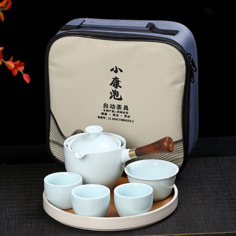 New Style Rabbit Chinese Kung Fu Tea set Travel Tea set Ceramic Portable Tea set Teapot Tea Maker Infuser Teacup Cup for Tea