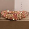 Women's Exquisite Light Luxury Strawberry Quartz Double Circle Bracelet – Attract Romance, Perfect Gift for Best Friend