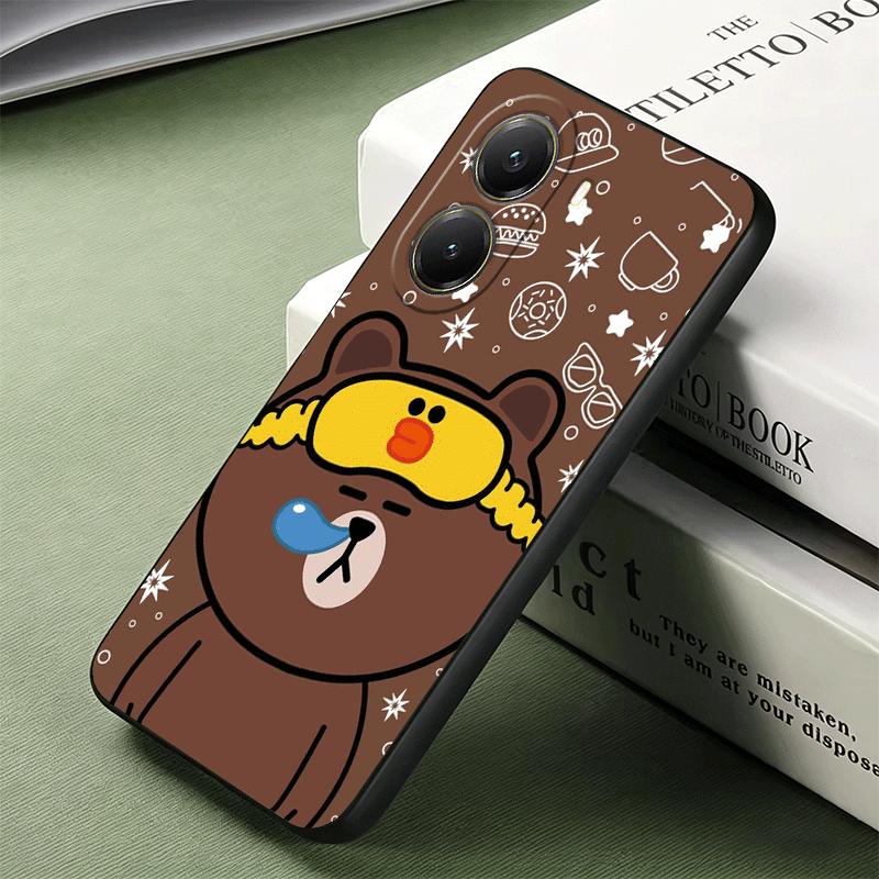 Cartoon Bear B-Browns C-Conys Soft Phone Case for Xiaomi Poco X5 X6 X7 X8 Pro Max X3 F7 F8 Ultra M8 M7 M6 M5 Redmi 15 15C 14C 13