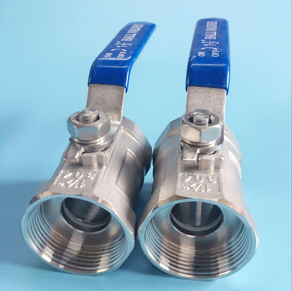 Einteiliges Kugelhahn mit Innengewinde aus Edelstahl 304 Q11F-16P - Erhältlich in den Größen 1/2", 3/4", 1".