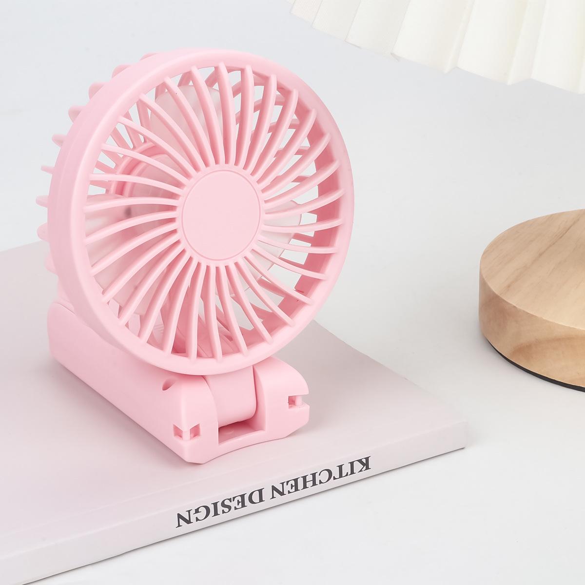 

Foldable Neck-Hanging Battery-Operated Silent Mini Fan for Desktop or Dormitory. 185*87*40mm