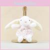 Cute Rabbit Plush Toy With Short Pile For Backpack Decor And Gifts