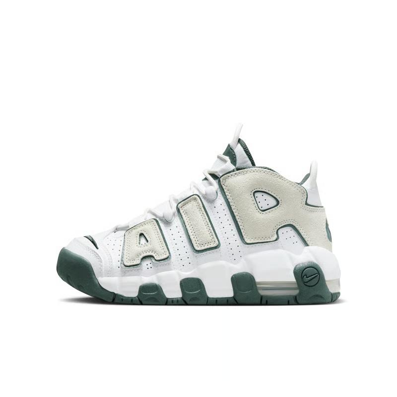 (GS) Nike Air More Uptempo White Vintage Green Kids FQ1938-100 EU 36