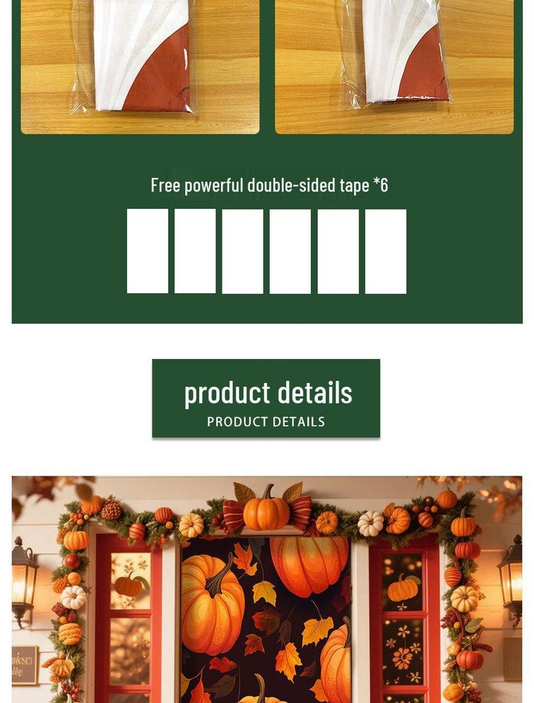 Thanksgiving Door Tapestry: Festival Decoration for Room or Door