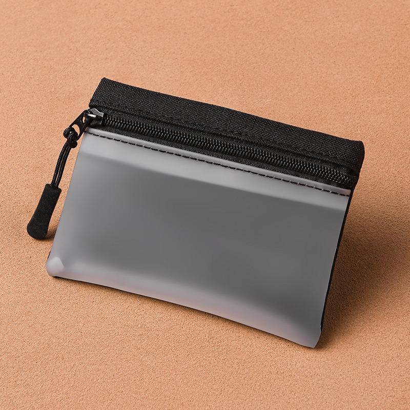 Mini-Wechselbeutel, einfach und tragbar, hochwertige Stoffaufbewahrung, Reißverschluss, kleine Geldbörse, Kartenetui, Münzbeutel für Studenten und Kinder.