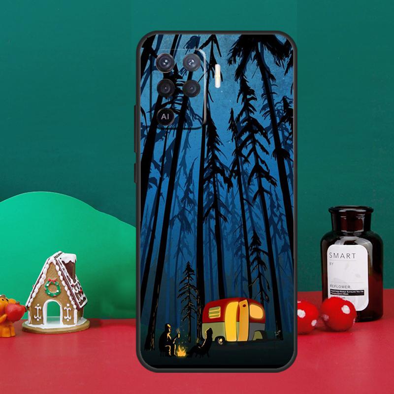 Nature Camping Art Case For Oppo A40 A60 A80 A6 A5 Pro A15 A16 A17 A57 A94 A74 A54 A76 A96 A18 A38 A58 A78 A98