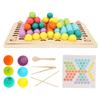 Clip Bead Game Color Recognition ParentChild Interaction Wooden Educational Puzzle Toys