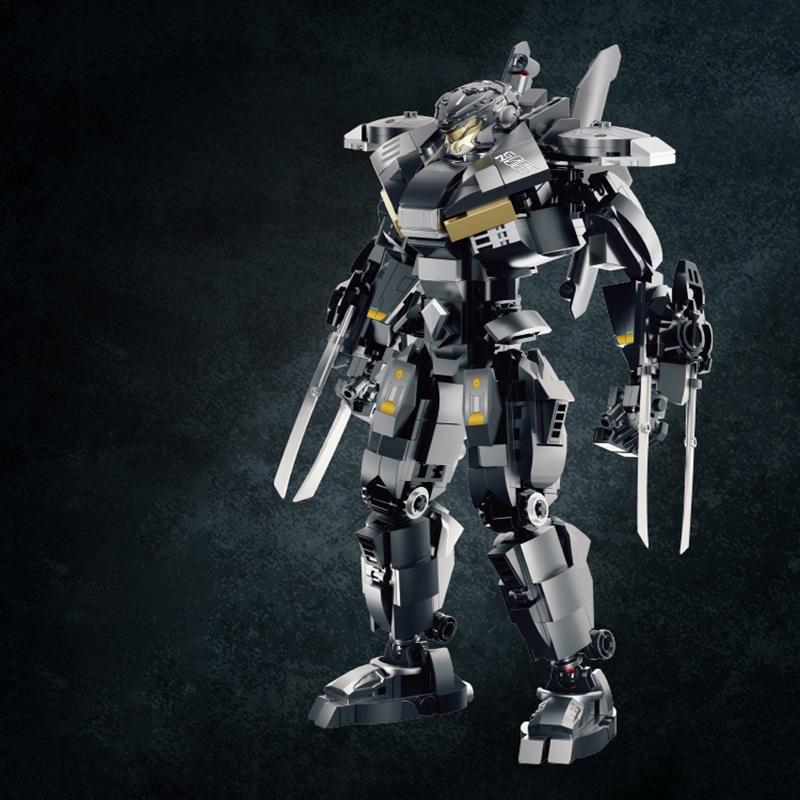 Urban Modern Mech Series Dangerous Wanderer Saber Athena Transforming Mech Robot Display Adult And Children Building Blocks