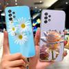 For Samsung Galaxy A32 4G Case SM-A325F Luxury Flowers Painted Cover Soft Slim Phone Case For Samsung A32 A 32 GalaxyA32 5G Bags