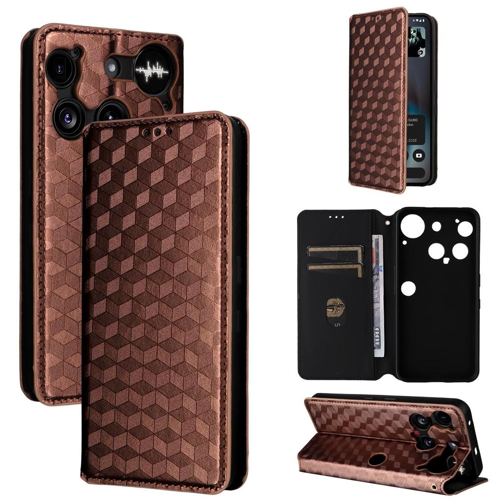 Flip Cover für Nothing Phone 3 PU-Leder Ganzkörperschutz [RFID-Blockierung] Handyhüllen Brieftaschen-Cover