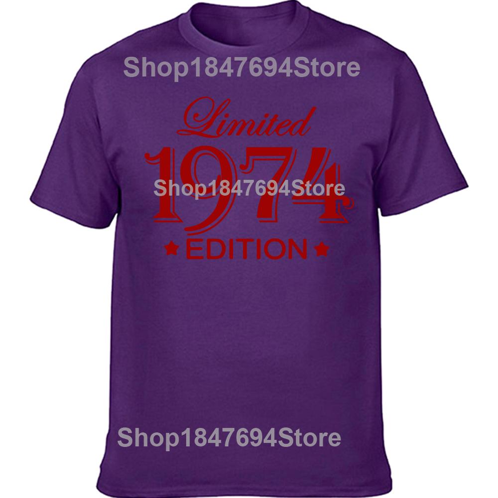Funny 51 Year Old Gifts Vintage 1974 Limited Edition Birthday T Shirts Graphic Cotton Streetwear Short Sleeve T-shirt
